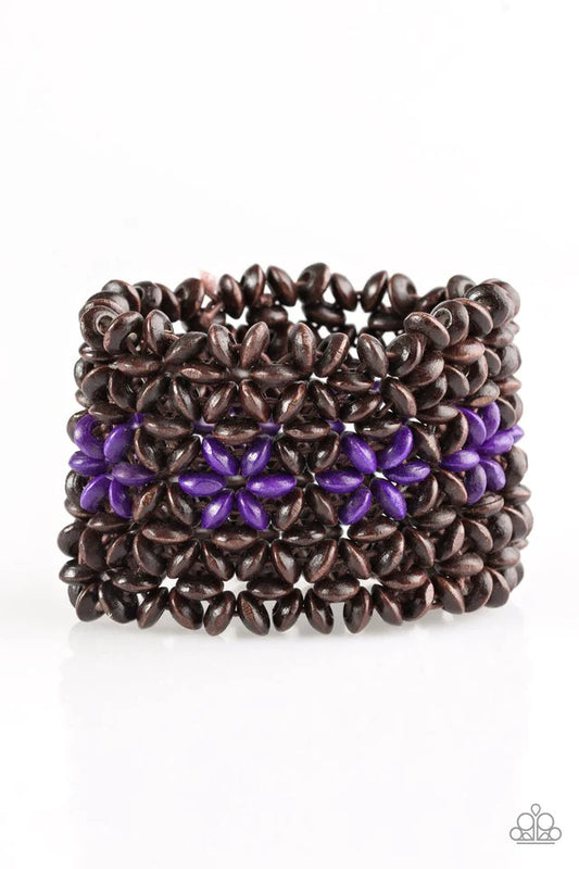 Paparazzi Bracelet ~ Bahama Babe - Purple