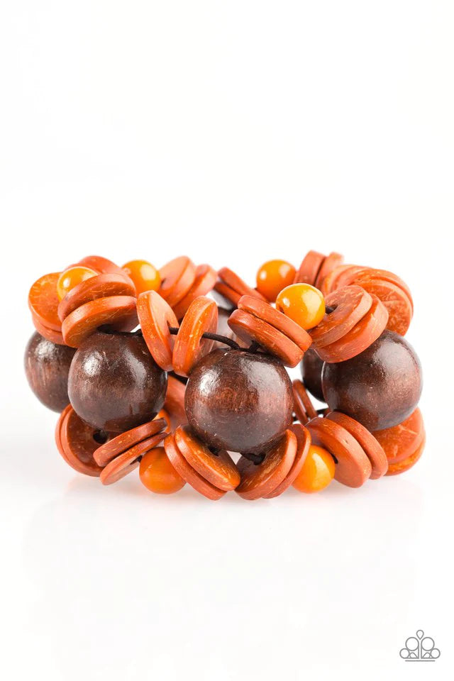 Paparazzi Bracelet ~ Fiji Fabulous - Orange