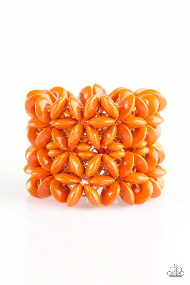 Pulsera Paparazzi ~ Hawaii Haven - Naranja