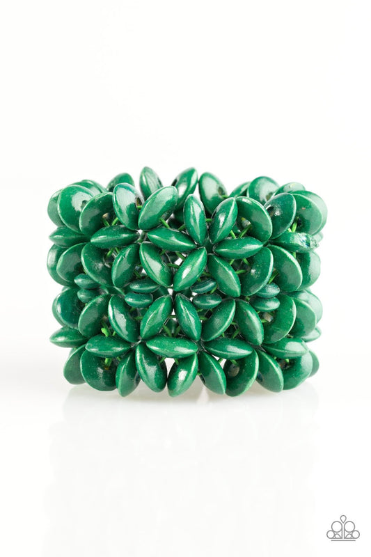 Pulsera Paparazzi ~ Hawaii Haven - Verde
