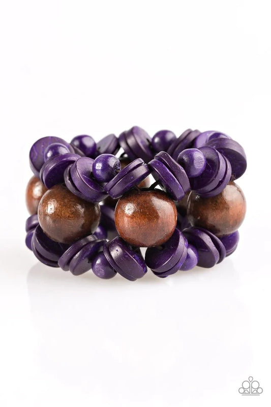 Paparazzi Bracelet ~ Fiji Fabulous - Purple