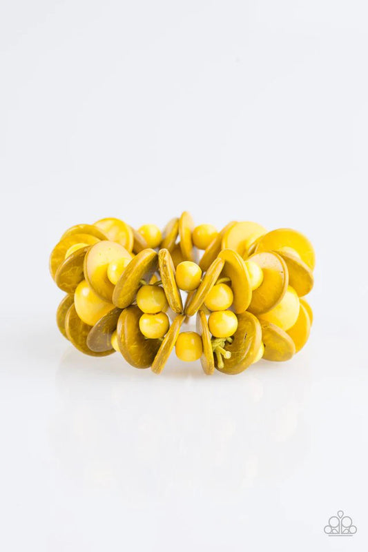 Paparazzi Bracelet ~ Tropical Temptress - Yellow