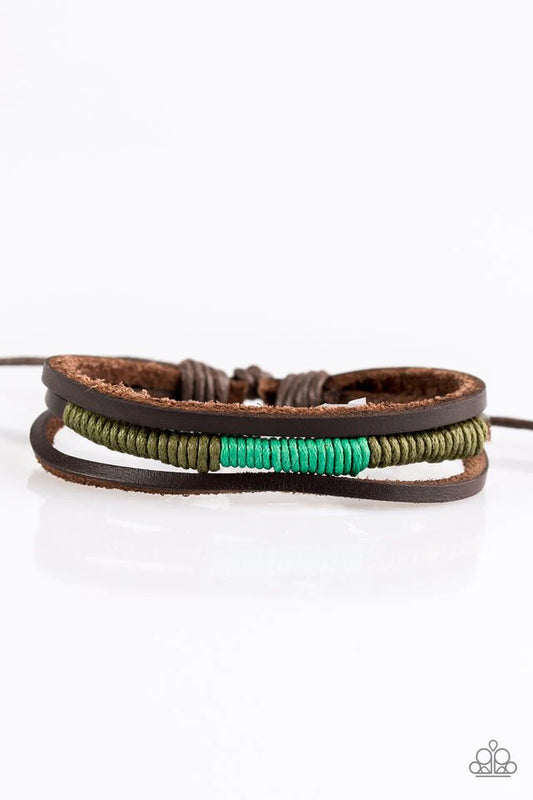 Pulsera Paparazzi ~ ¡Dame un poco de ROAM! - Verde