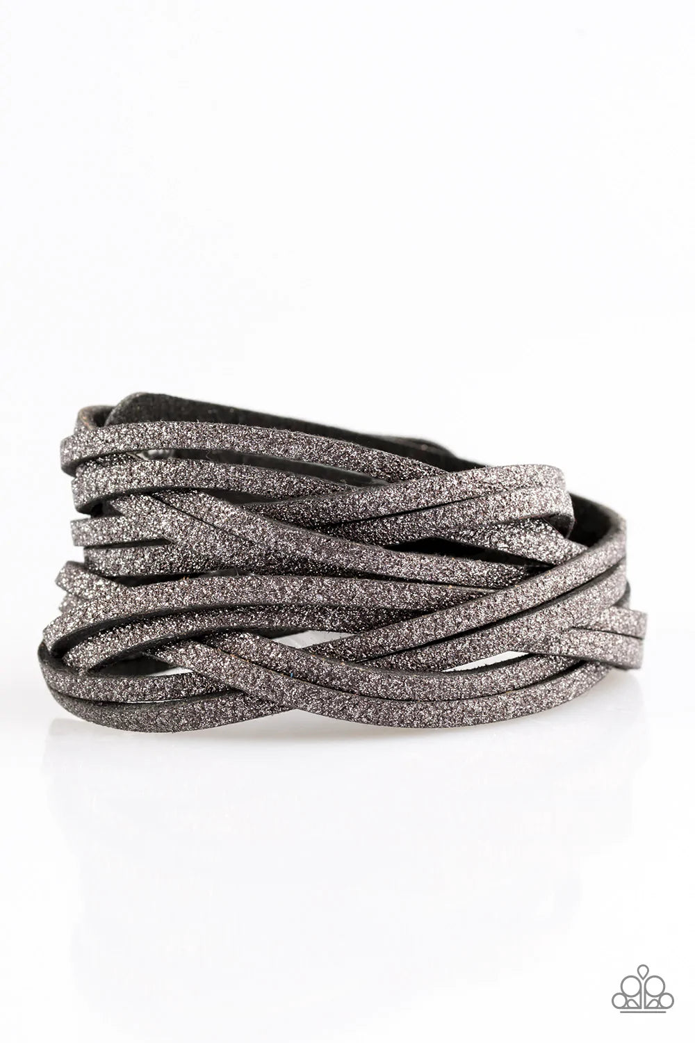 Pulsera Paparazzi ~ Shameless Shimmer - Negro