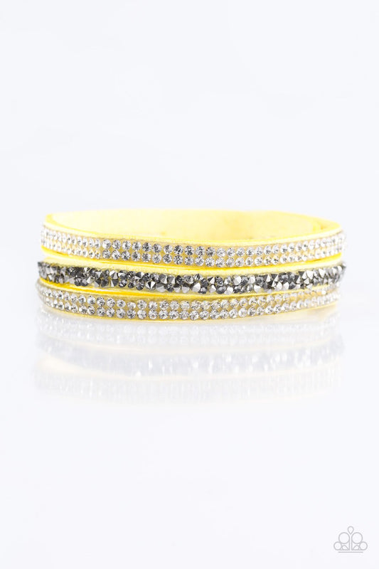 Paparazzi Bracelet ~ Mega Glam - Yellow