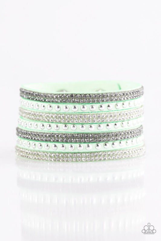 Pulsera Paparazzi ~ Victory Shine - Verde