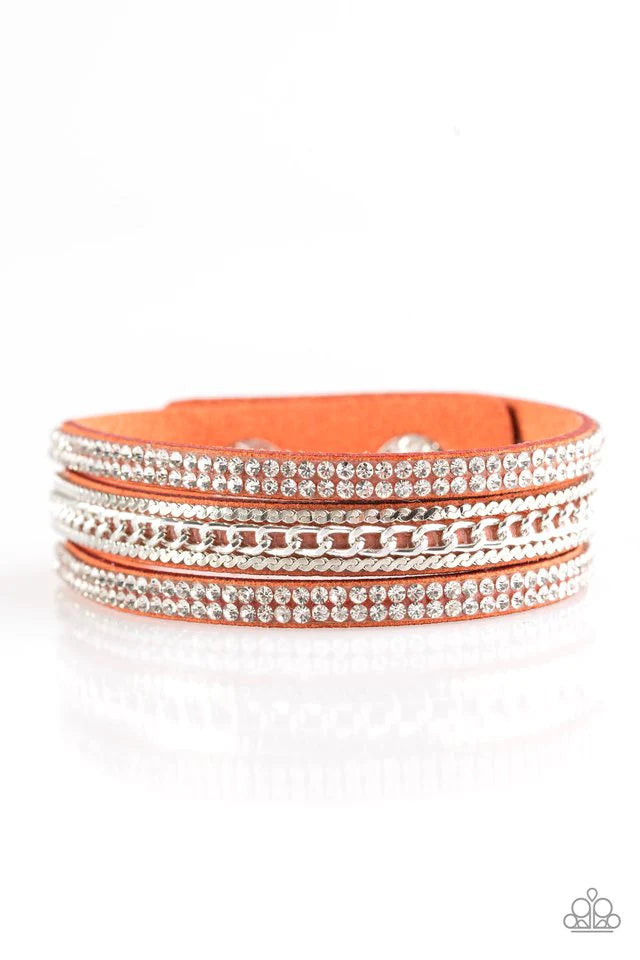 Pulsera Paparazzi ~ Imparable - Naranja