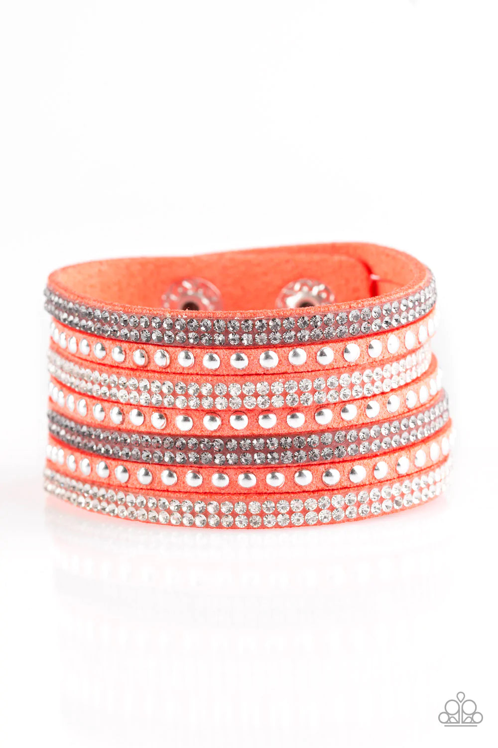 Pulsera Paparazzi ~ Victory Shine - Naranja