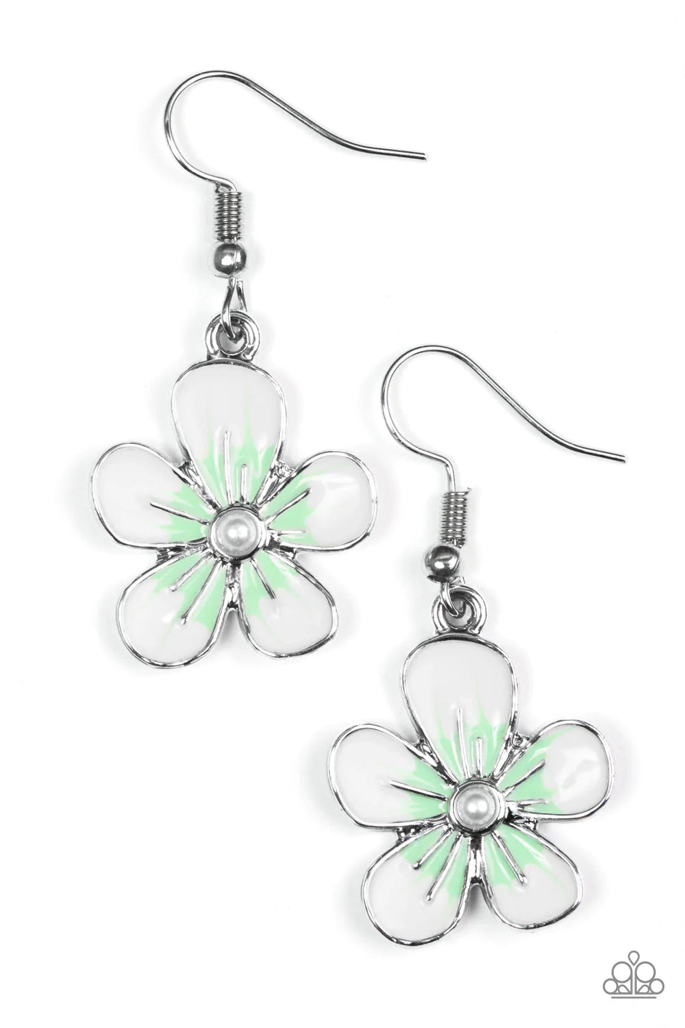 Paparazzi Earring ~ Havana Harmony - Green