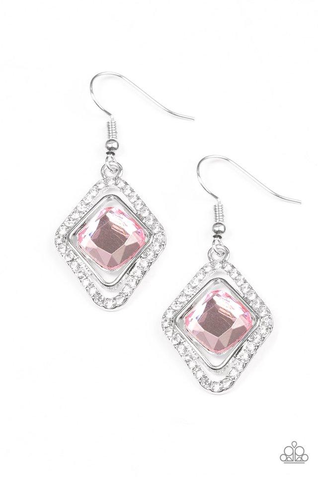 Paparazzi Earring ~ See You In Court - Pink