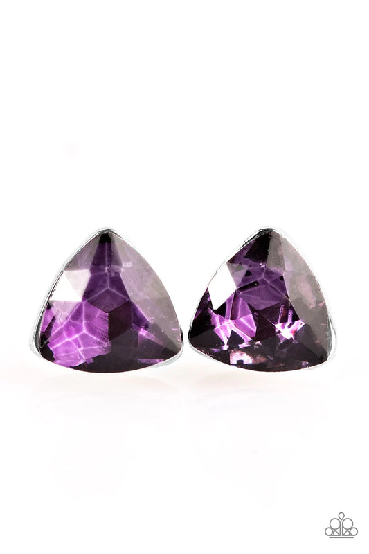 Paparazzi Earring ~ Precision Shine - Purple