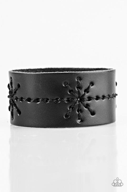 Pulsera Paparazzi ~ Naturaleza Náutica - Negro