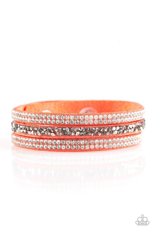 Paparazzi Bracelet ~ Mega Glam - Orange