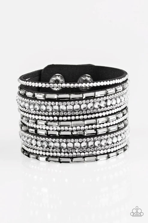 Pulsera Paparazzi ~ Wham Bam Glam - Blanco