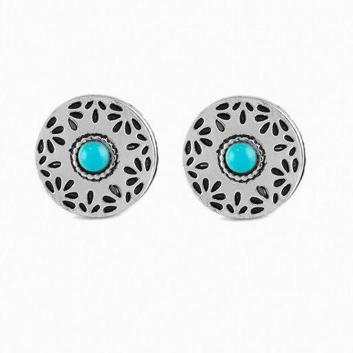 Paparazzi Earring ~ Santa Fe Fiesta - Blue