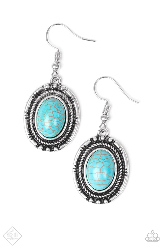 Paparazzi Earring ~ Shifting Sands  - Blue