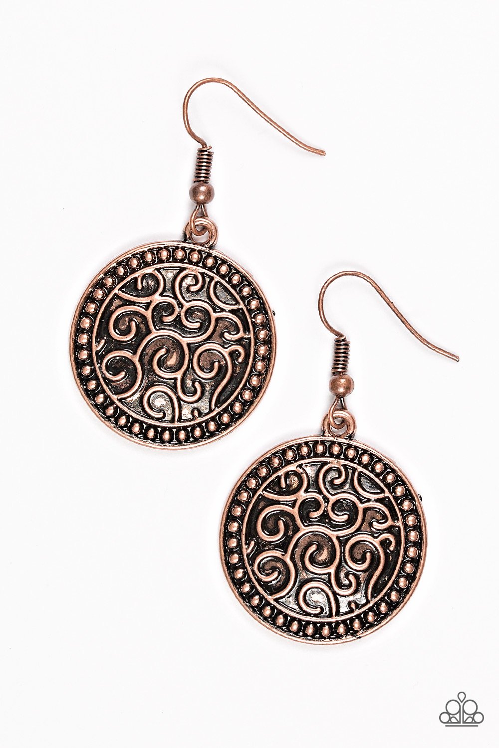 Paparazzi Earring ~ Whats VINE Is VINE - Copper