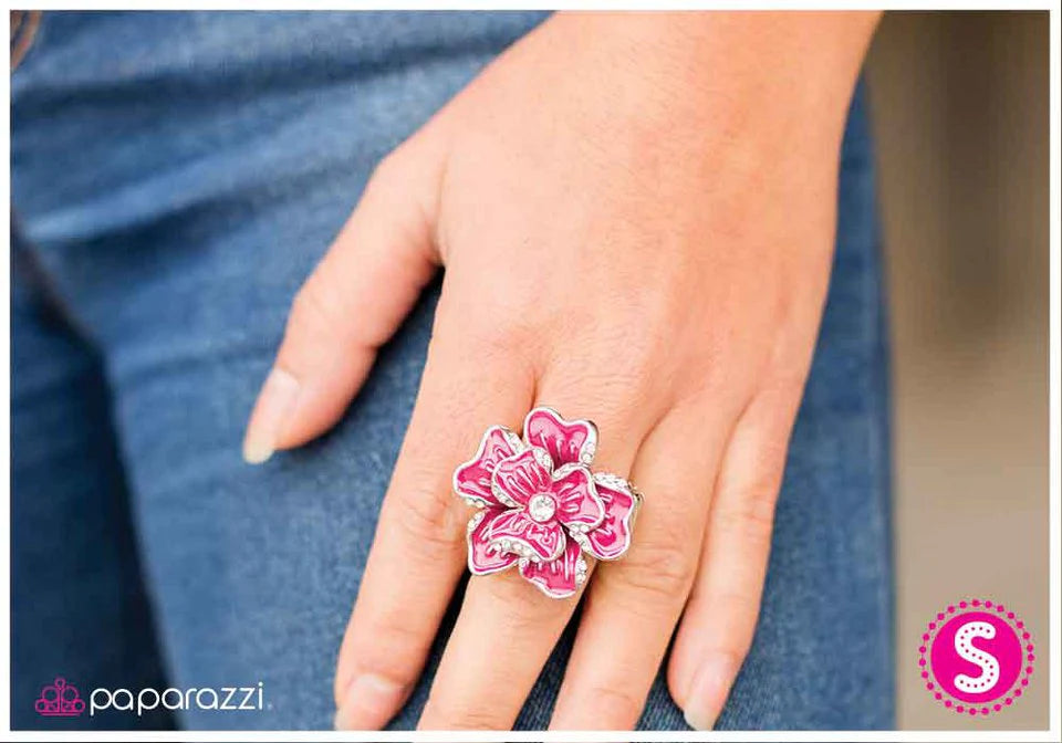 Paparazzi Ring ~ A Lively Bunch - Sangria - Pink