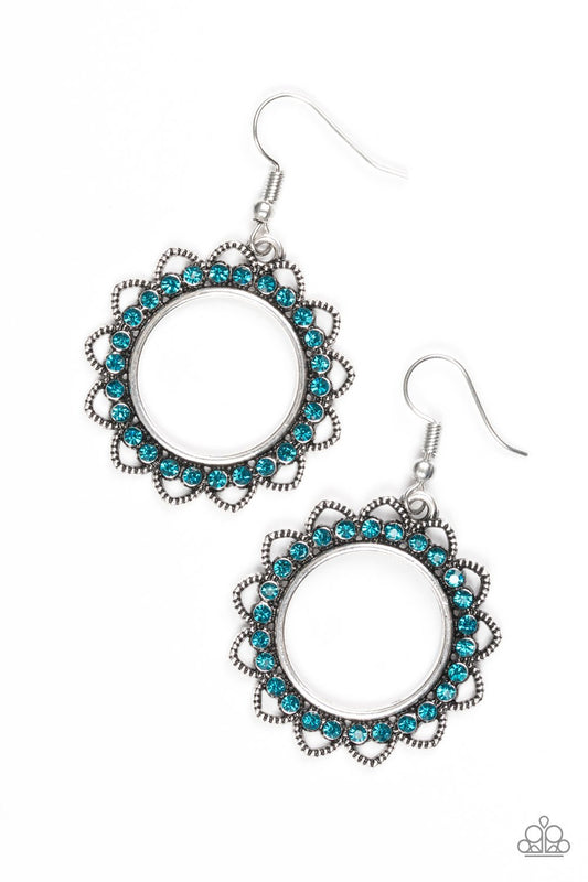 Paparazzi Earring ~ Bring Your Tambourine - Blue
