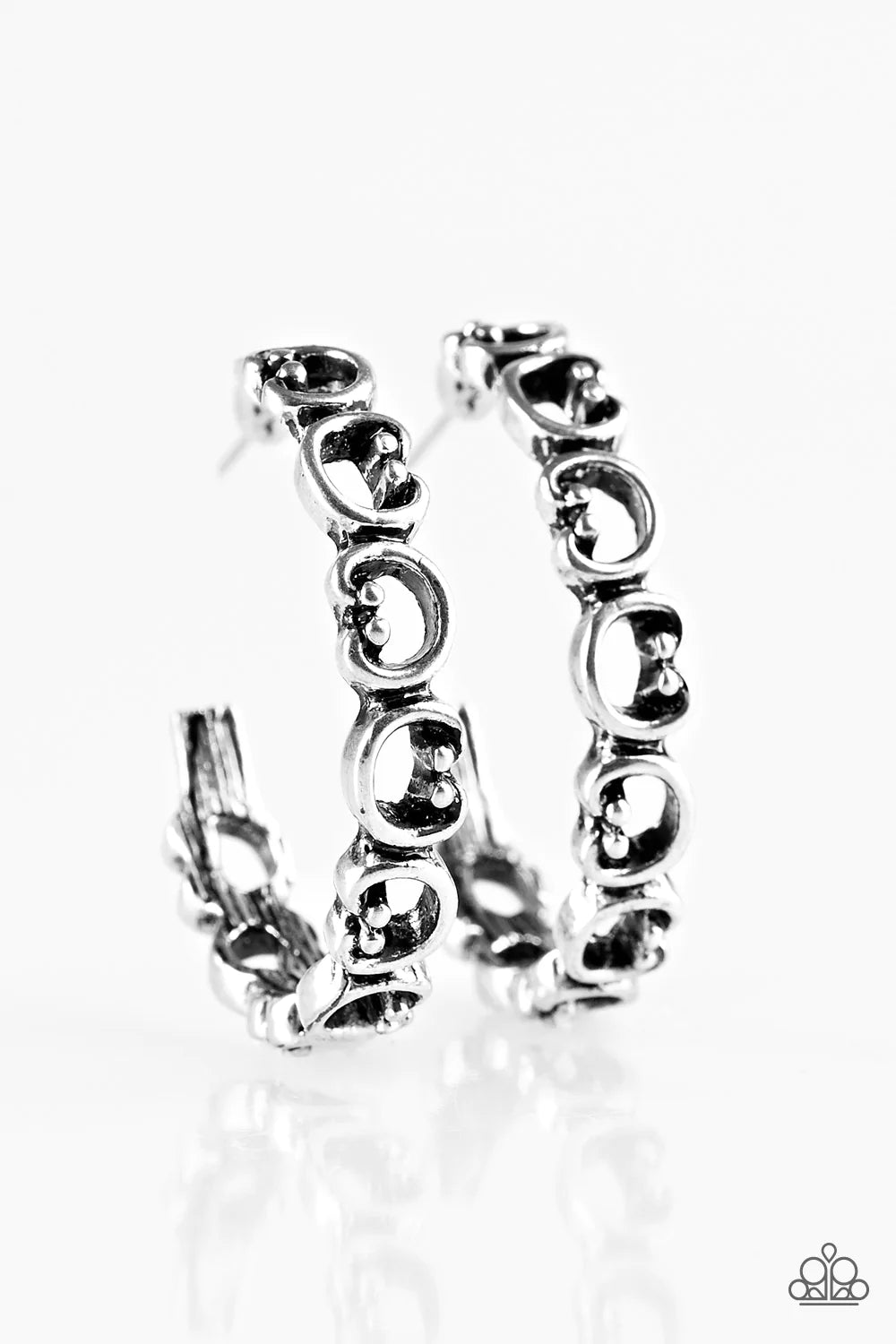 Paparazzi Earring ~ A Big Flirt - Silver