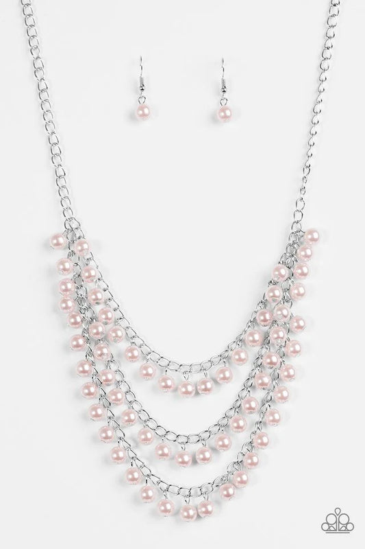 Paparazzi Necklace ~ Chicly Classic - Pink