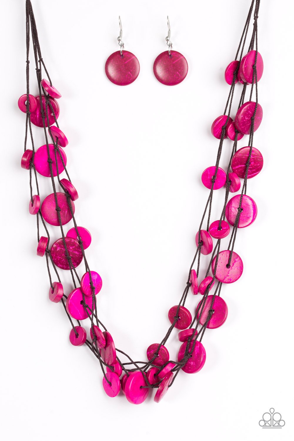 Paparazzi Necklace ~ Bermuda Beach House - Pink
