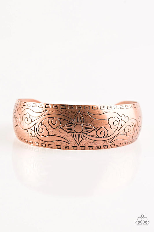 Paparazzi Bracelet ~ Lily Of The Tribe - Copper