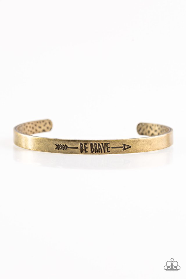 Paparazzi Bracelet ~ Brave and Bold - Brass