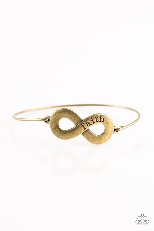 Paparazzi Bracelet ~ Keep The Faith - Brass