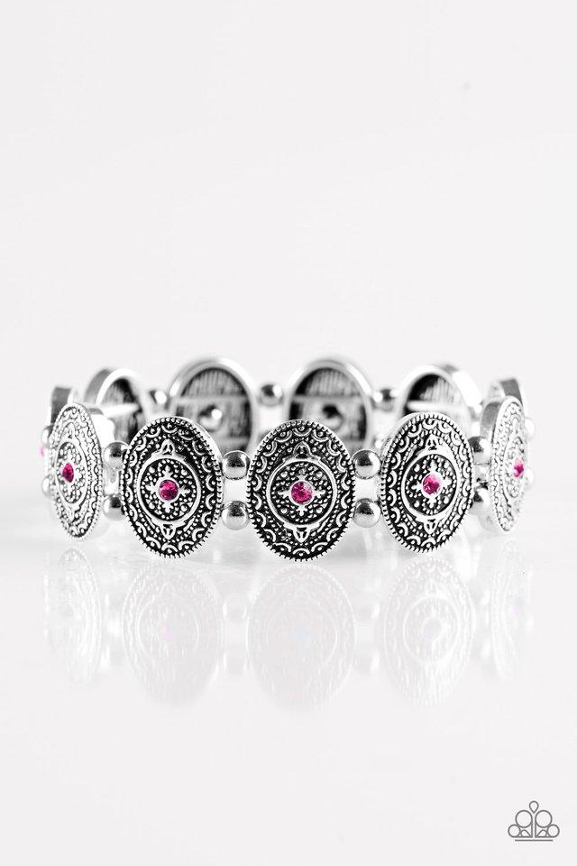 Pulsera Paparazzi ~ Girl Grandeur - Rosa