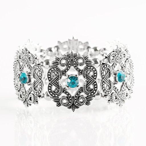 Pulsera Paparazzi ~ EMPRESS-ive Shimmer - Azul