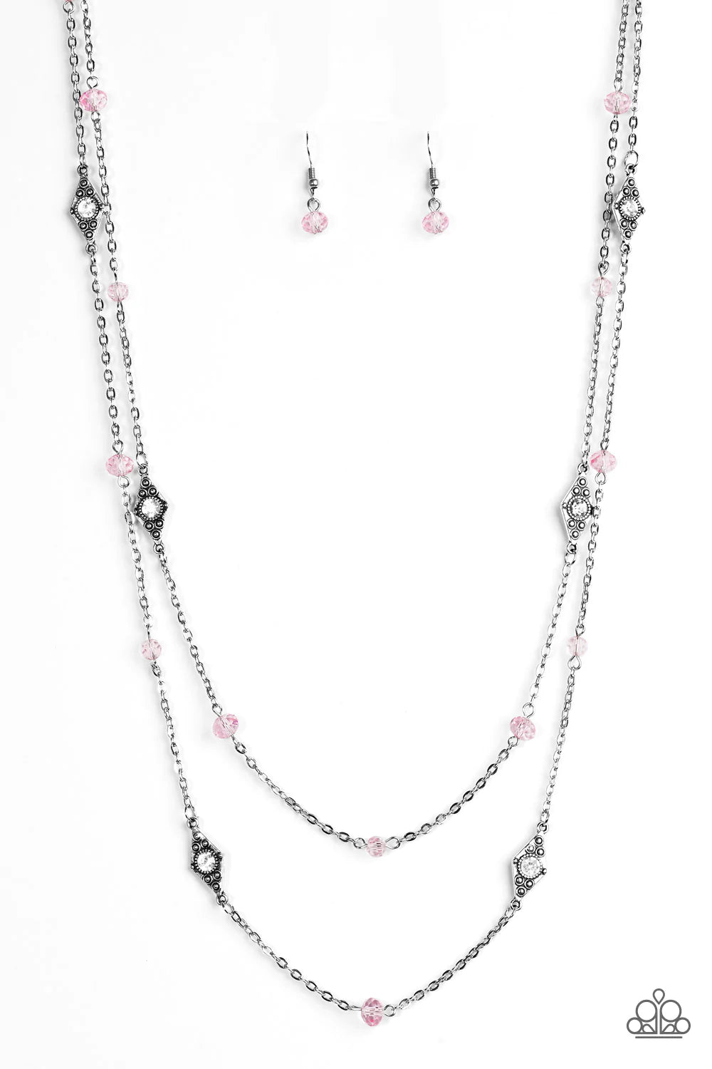 Paparazzi Necklace ~ All Glam, All The Time - Pink