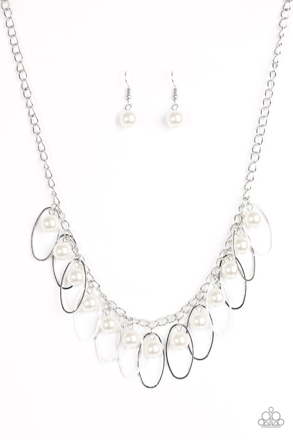 Paparazzi Necklace ~ Party Princess - White