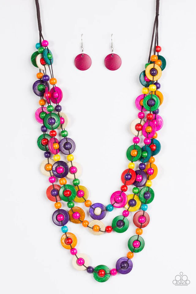 Collar Paparazzi ~ Bermuda Belle - Multicolor