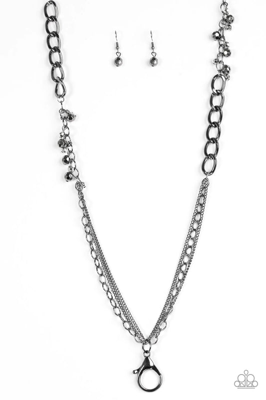 Paparazzi Necklace ~ Industrial Idol - Black