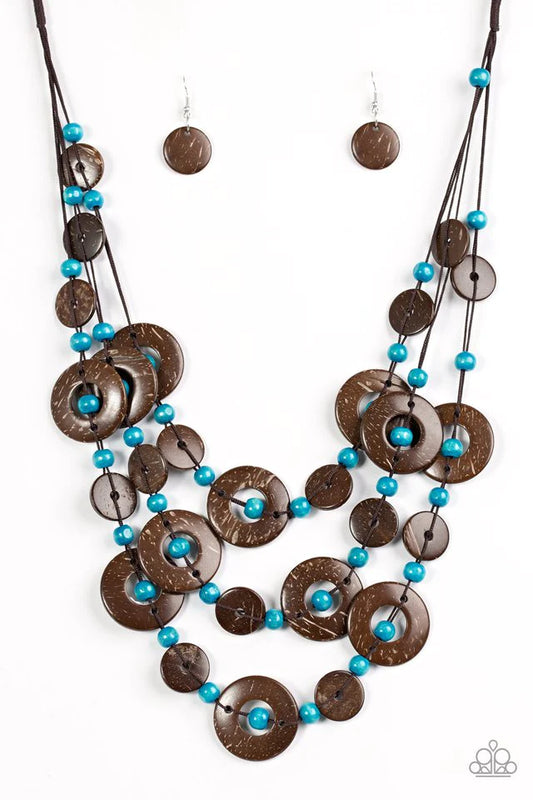 Paparazzi Necklace ~ Bahama Bungalow - Blue