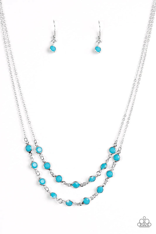 Paparazzi Necklace ~ Summer Girl - Blue