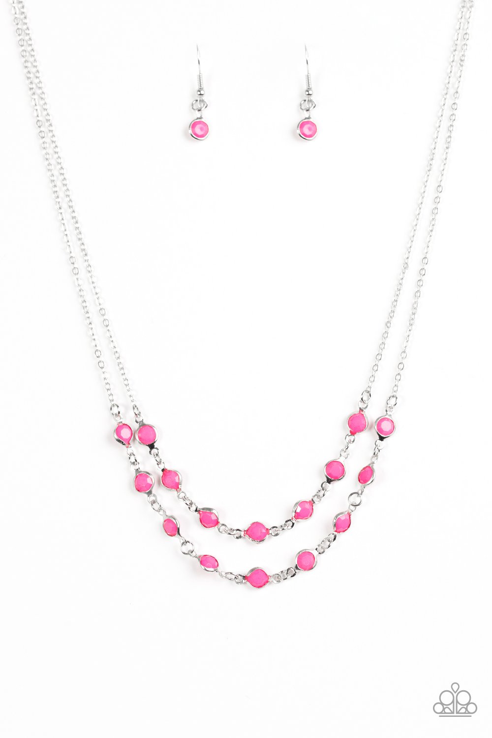 Paparazzi Necklace ~ Summer Girl - Pink