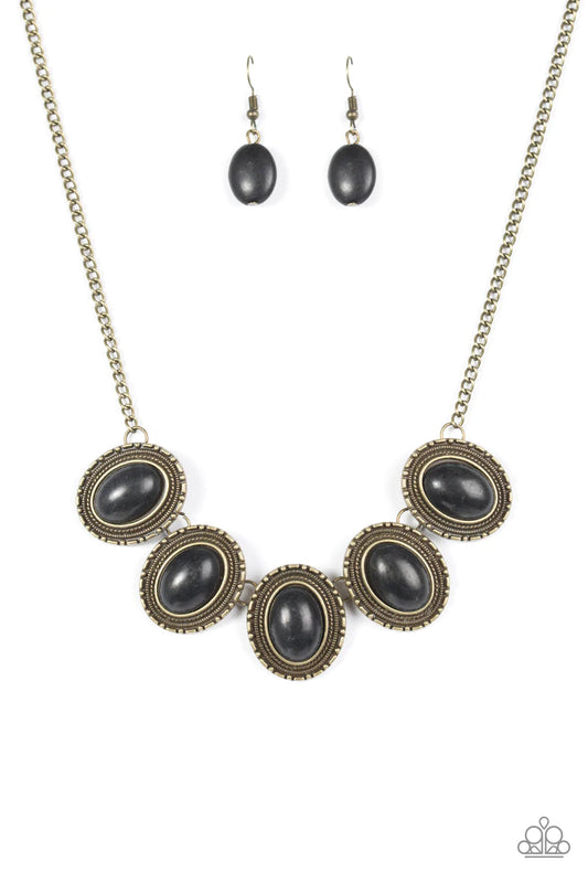 Paparazzi Necklace ~ Bet The Ranch - Brass