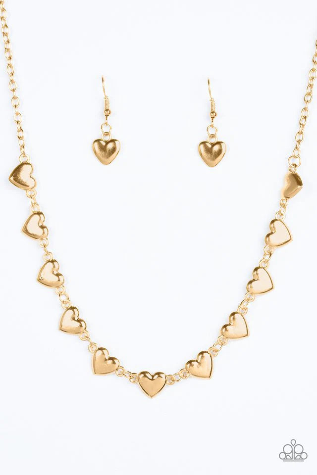 Paparazzi Necklace ~ If My Heart Had Wings - Gold