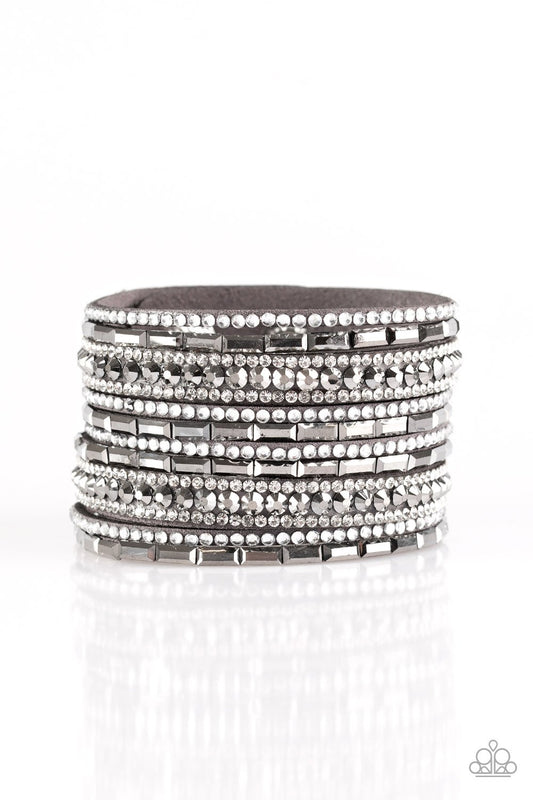 Pulsera Paparazzi ~ Wham Bam Glam - Plata