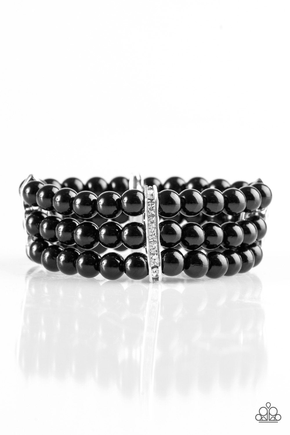 Pulsera Paparazzi ~ Boda Real - Negro