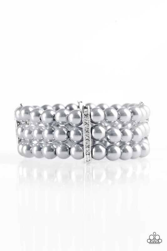 Pulsera Paparazzi ~ Boda Real - Plata