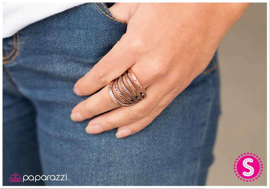 Paparazzi Ring ~ Banded Together - Copper