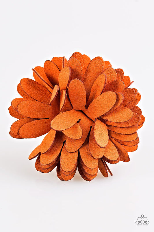 Paparazzi Hair Accessories ~ Sunshine and Suede - Orange