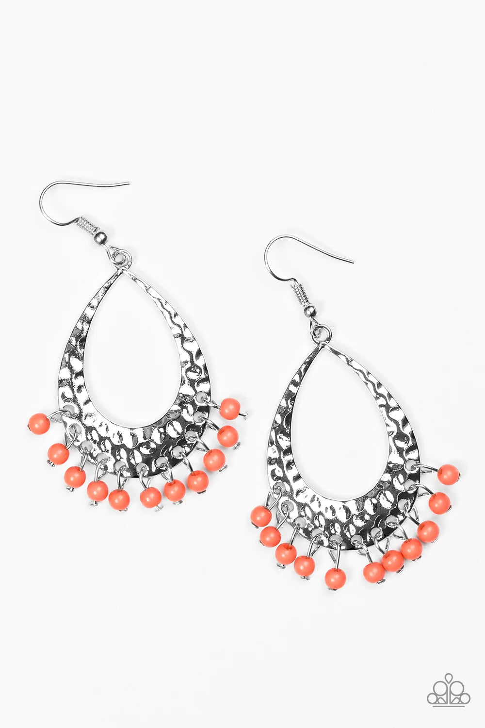 Paparazzi Earring ~ Casually Cancun - Orange