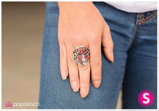 Paparazzi Ring ~ A Spoonful of Sparkle - Red