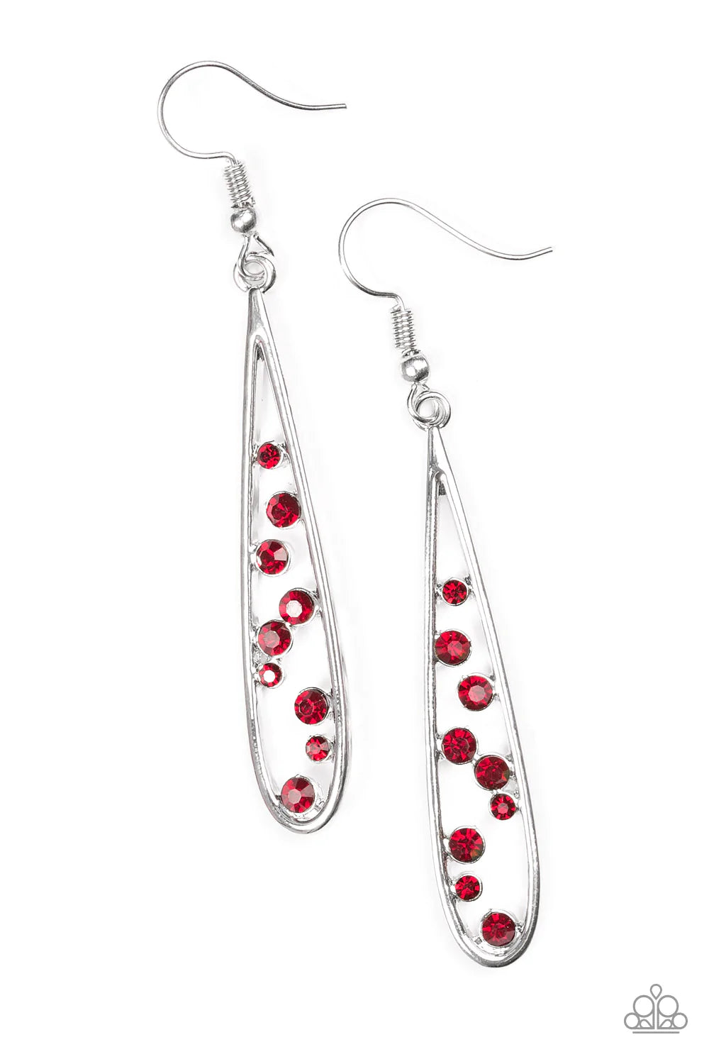 Paparazzi Earring ~ Here Comes The REIGN - Red