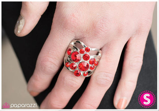 Paparazzi Ring ~ Just Warming Up - Red