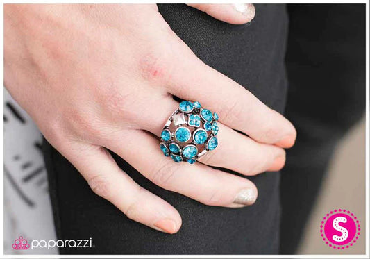 Anillo Paparazzi ~ Glisten Up - Azul